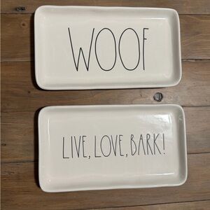 Rae Dunn OG Live, Love, Bark and Woof Trays